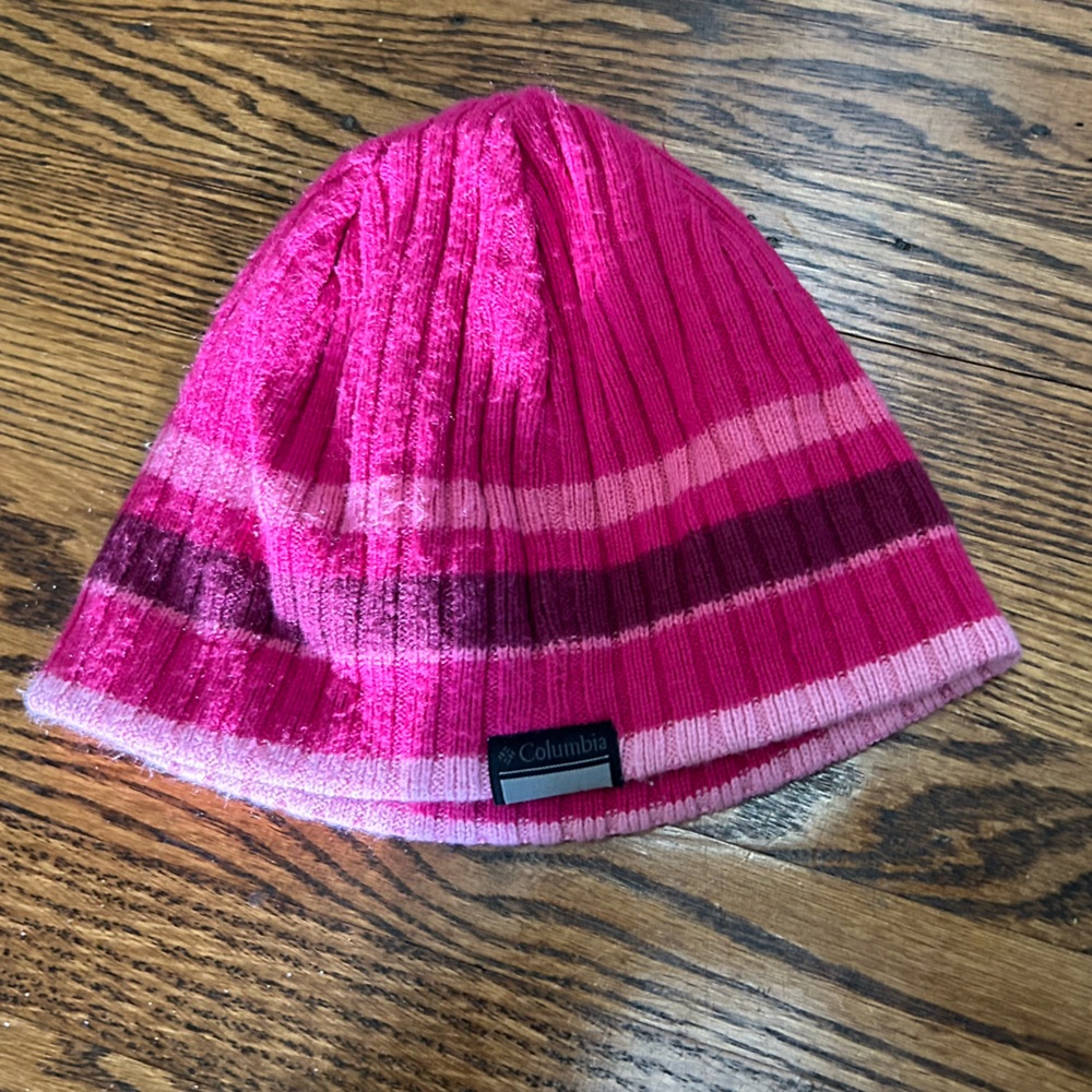 Columbia Kids' Vibrant Pink and Purple Beanie